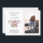 Reserve A Data Boho Arch Dusty Orchids Casamento Fotográfico<br><div class="desc">Estas cartões salve a data apresentam um design de arco com orquídeas poeirentas e folhagem. Personalize-os com o seu próprio texto e fotografia. Produtos correspondentes disponíveis.</div>