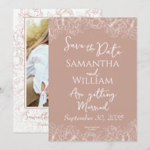 Boho Blush Foto Moderna Floral Cor-de-Rosa