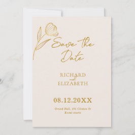 Reserve A Data Boho Botânico Floral Casamento Minimal