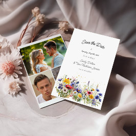 Reserve A Data Boho Chic Flores Silvestres Moderno 3 Fotos