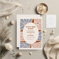 Boho Chic Retro Floral Wedding