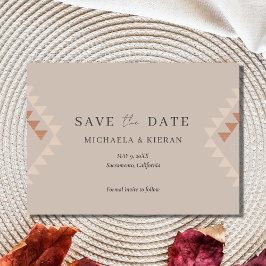 Reserve A Data Boho Desert Foto De Casamento Salvar A Data