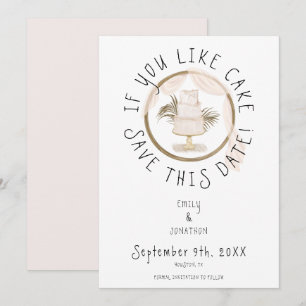 Reserve A Data Boho Divertido Se Você Gosta De Rosa De Bolo Salva