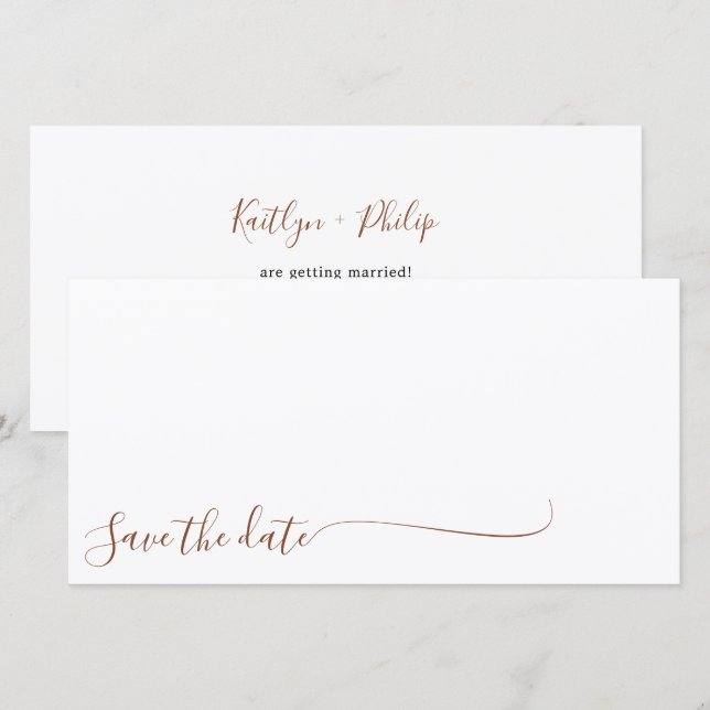 Reserve A Data Boho Earthy Elegante Botânico Ivory White (Frente/Verso)