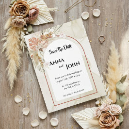 Reserve A Data Boho Floral Casamento Salve a Data