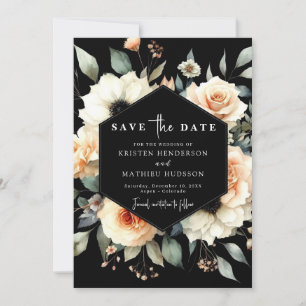 Reserve A Data Boho Flowers Peach Wedding