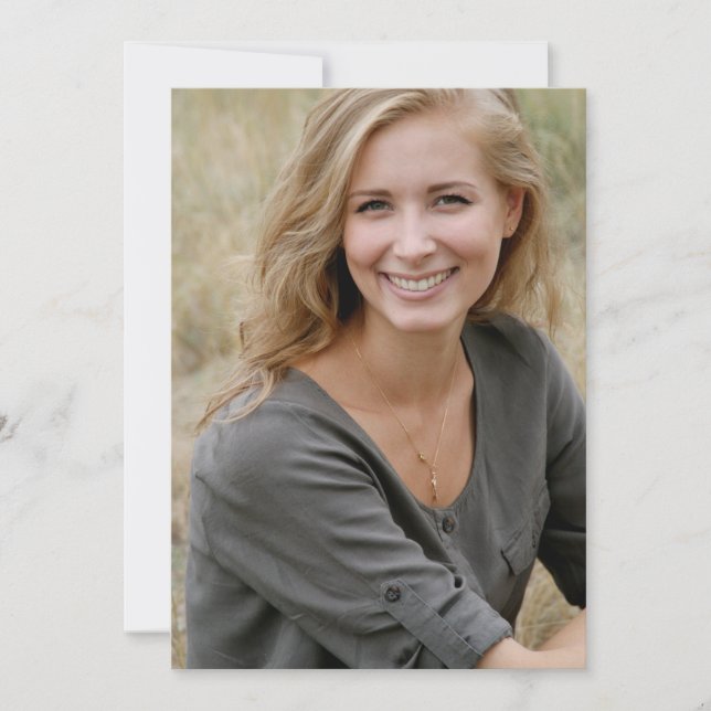 Reserve A Data Boho Modern Graduação Foto Para Salvar A Data (Frente)