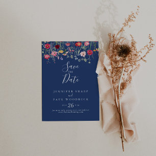 Reserve A Data Boho Multicolor Wildflower Wedding