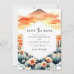 Reserve A Data Boho Printable Cactus Wedding