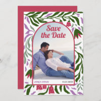 Boho retro arco flores coloridas do folclore magen