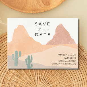 Reserve A Data Boho Rust Terracotta Desert Foto de Casamento