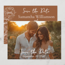 Boho Rustic Terracotta Casamento Minimalista