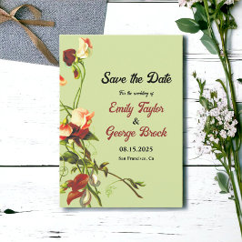 Reserve A Data Boho Sage Greenery Elegante Rosas Floral Casamento