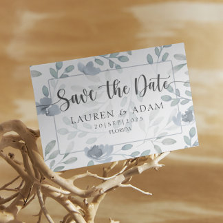 Reserve A Data Boho Salve a data Dusty Blue Eucalyptus Floral