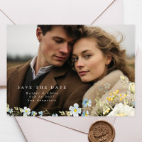 Boho Simple Elegant Wild Flower Wedd