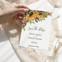 Boho Sunflower Rustic Wildflower Weding