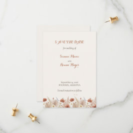 Reserve A Data Boho Terracota Floral & Grama Pampas
