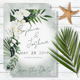 Reserve A Data Boho Tropical Plantas Verdes Casamento Por Aquarel