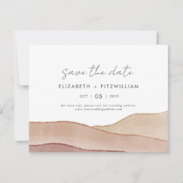 Reserve A Data Boho Watercolor Abstrato Wedding
