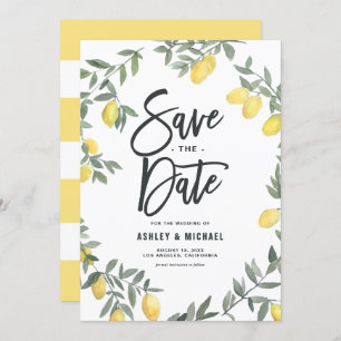 Reserve A Data Boho Watercolor Lemon Wreath