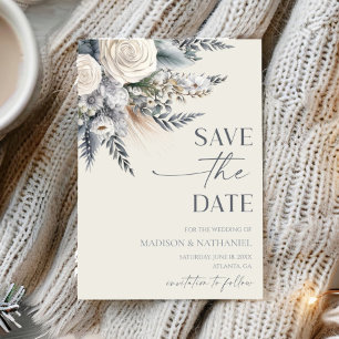 Reserve A Data Boho White Rose Floral Flower Garden Casamento