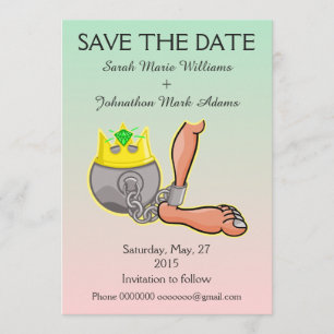 Reserve A Data Bola Personalizável e Cadeia Salvar a Data