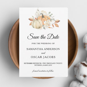 Reserve A Data Bombas e Flores de Aquarelas Modernas do outono