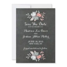 Bonito Quadro Floral Salvar a Data