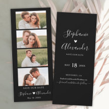 Bookmark de Foto Casamento Salvar Data