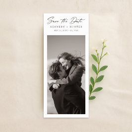 Reserve A Data Bookmark Old Money Wedding Photo Save the Date
