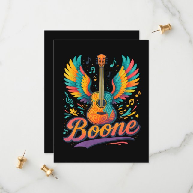 Reserve A Data Boone Guitar (Frente/Verso In Situ)