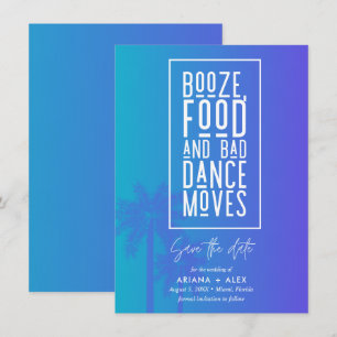 Reserve A Data Booze Comida e Má Dança