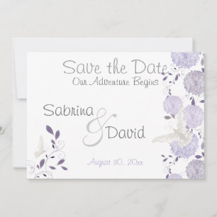 Reserve A Data Borboleta Lilac Plum Chrysanthemum Salva a Data