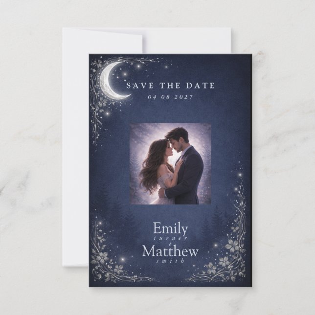 Reserve A Data Bosque enluarado Casamento Floresta Celestial  (Frente)