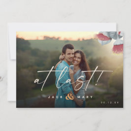 Reserve A Data Botânica minimalista Salve a data com foto