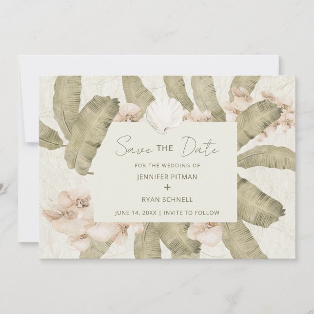 Reserve A Data Botanical Garden Wedding  (Frente)