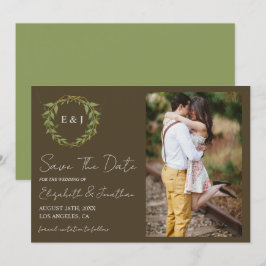 Reserve A Data Botanical Wreath Earth Tone Wedding