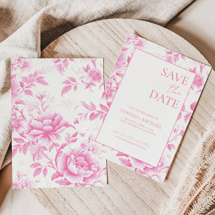 Reserve A Data Branca, Cor-de-Rosa, Floral, De Jouy