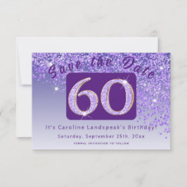 Reserve A Data Brilhante Roxo para o 60º Aniversário