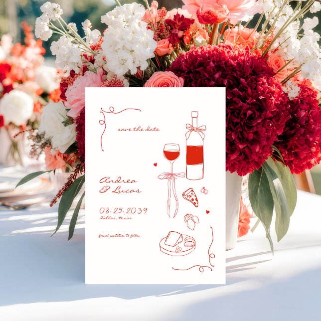 Reserve A Data Brincadeira Brincadeira Desenhada Mão Vinho Molho  (Criador carregado)