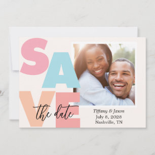 Reserve A Data Brisa de Praia Tema Tropical Foto Salvar a Data