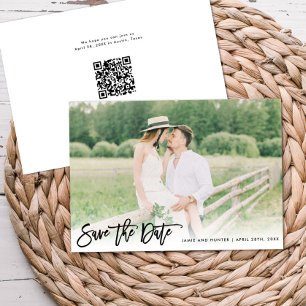 Reserve A Data Brush Script Foto Minimalista Horizontal