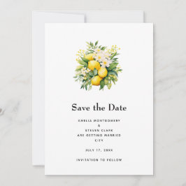 Reserve A Data Buquê de Limão com Casamento de Flores Brancas
