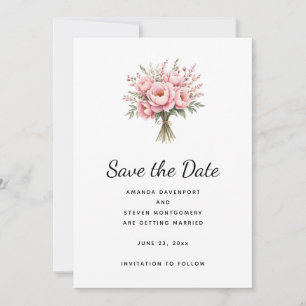 Reserve A Data Buquê de Noiva Flor de Peônia Rosa Bonita Casament