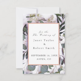 Reserve A Data Buquê Eucalyptus com Casamento de Fronteira Rosa