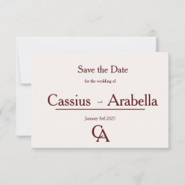 Reserve A Data Burgundy Bliss: Versão 4 Salve a Data