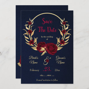 Reserve A Data burgundy e dourado, marinho azul