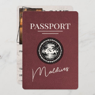 Reserve A Data Burgundy Maldives Passaporte Salvar Data