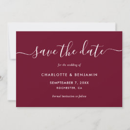 Reserve A Data Burgundy Wedding