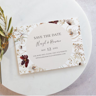 Reserve A Data Burgundy Wildflower Horizontal Salvar Data